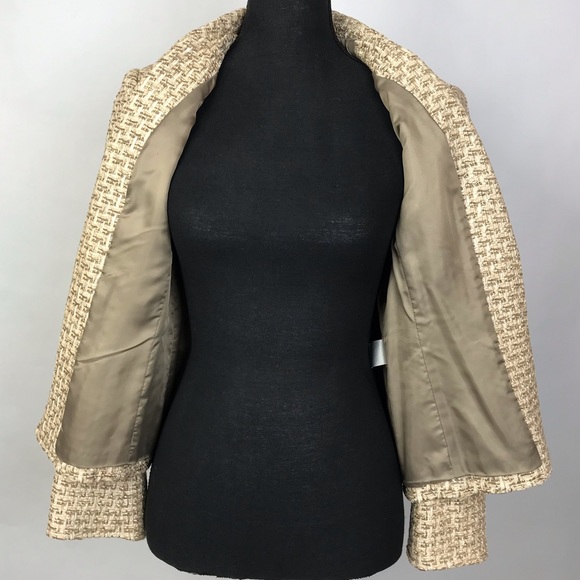 TALBOTS Tweed Woman’s Blazer Career Jacket Size 4 - Picture 2 of 8